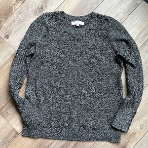 Ann Taylor Loft Black and white sweater